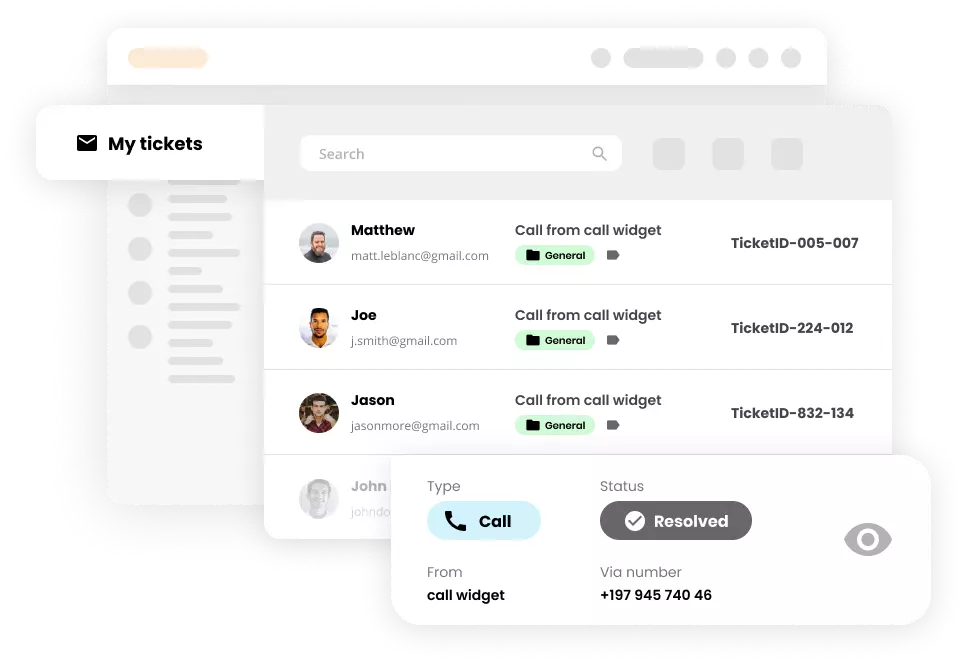 Billettieringsfunksjon i hjelpedesk-programvare - LiveAgent
