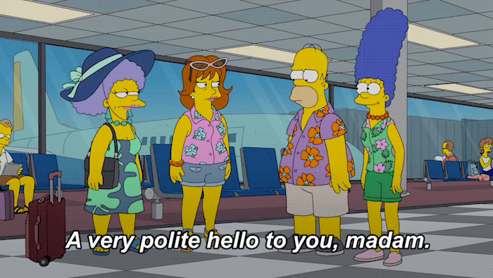 En veldig høflig hallo til deg frue