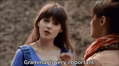 Grammatikk er veldig viktig
