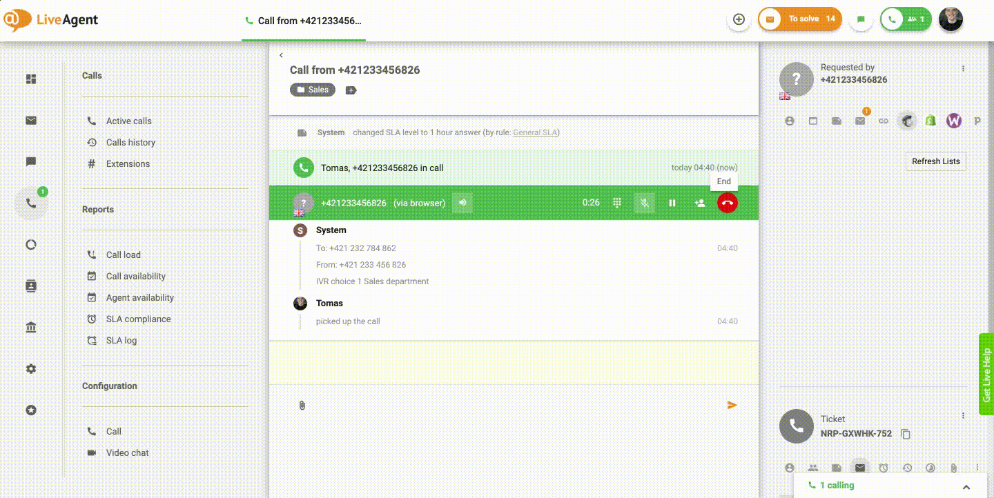 Tilbakeringingsforespørsel grensesnitt