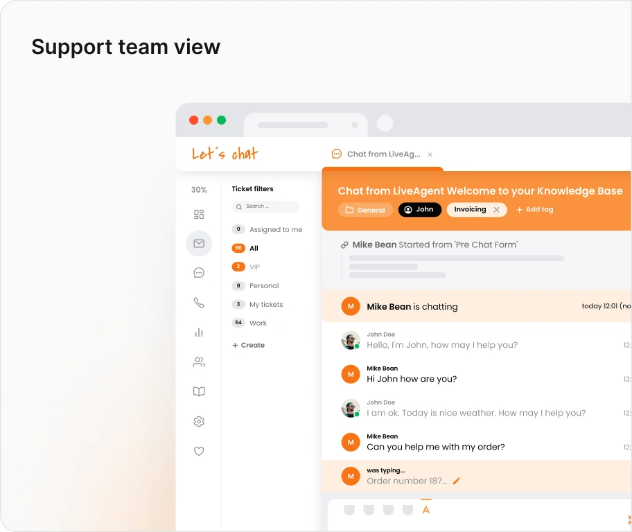 Visning for supportteam