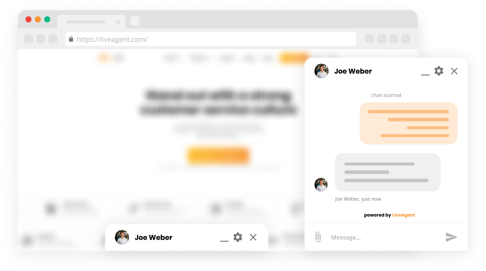Chat-vindu docking-funksjon i Live chat-software - LiveAgent