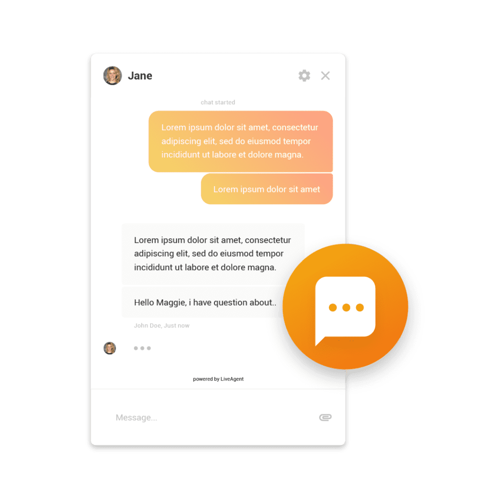 Chat-knappgalleri LiveAgent