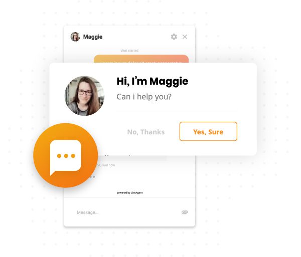 Proaktiv chatinvitasjon av LiveAgent
