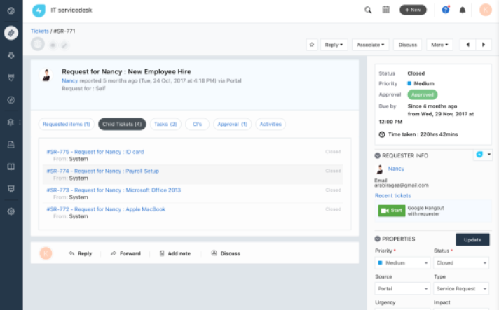 Freshservice ticketing-system programvare