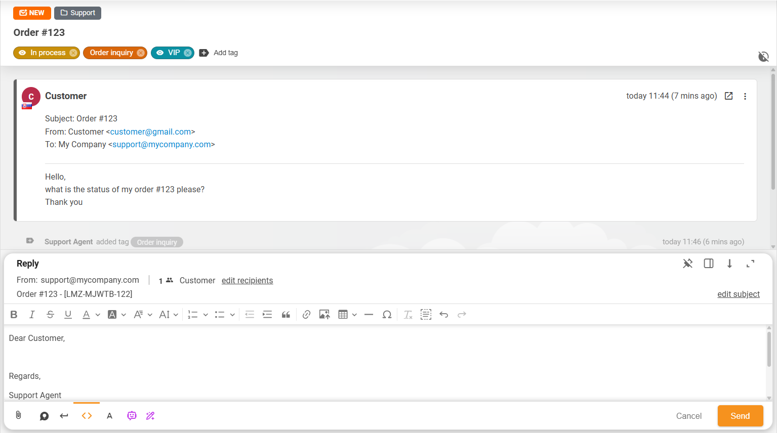 Forbedret billettlayout og handlingsboks