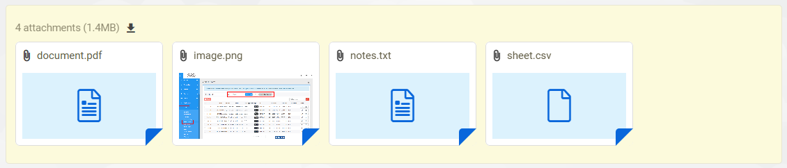 Det fornyet designet av billettvedlegg av LiveAgent