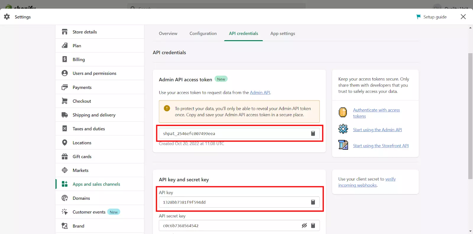 Tilgang til token og API-nøkkel for å konfigurere pluginet i LiveAgent