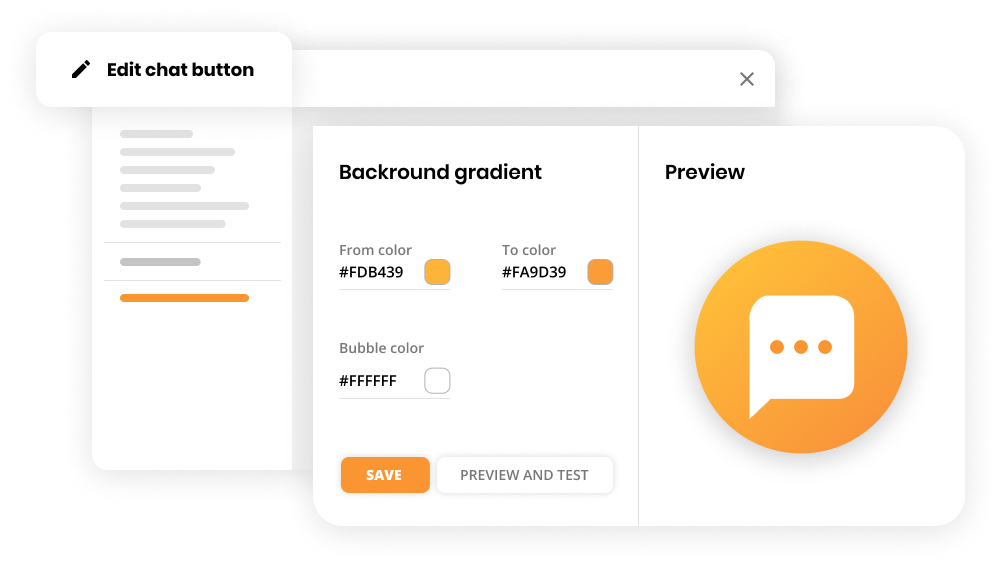 Chat-knappetilpasning i LiveAgent