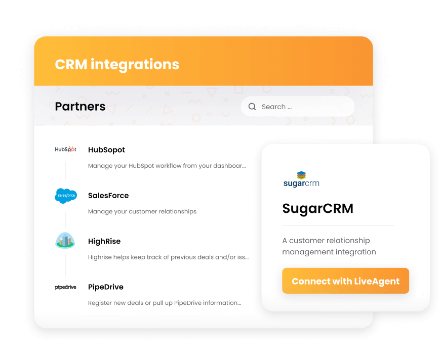 LiveAgent - CRM-integrasjoner