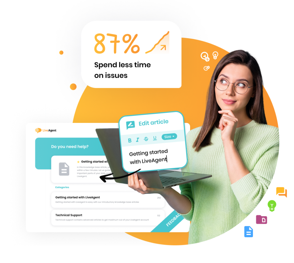 Kunnskapsbaseprogramvare av LiveAgent