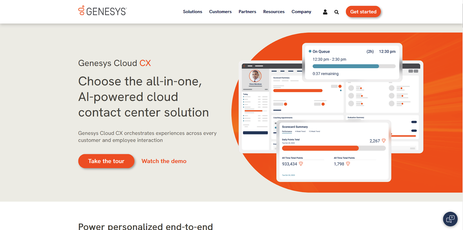 Genesys Cloud CX-programvare hjemmeside