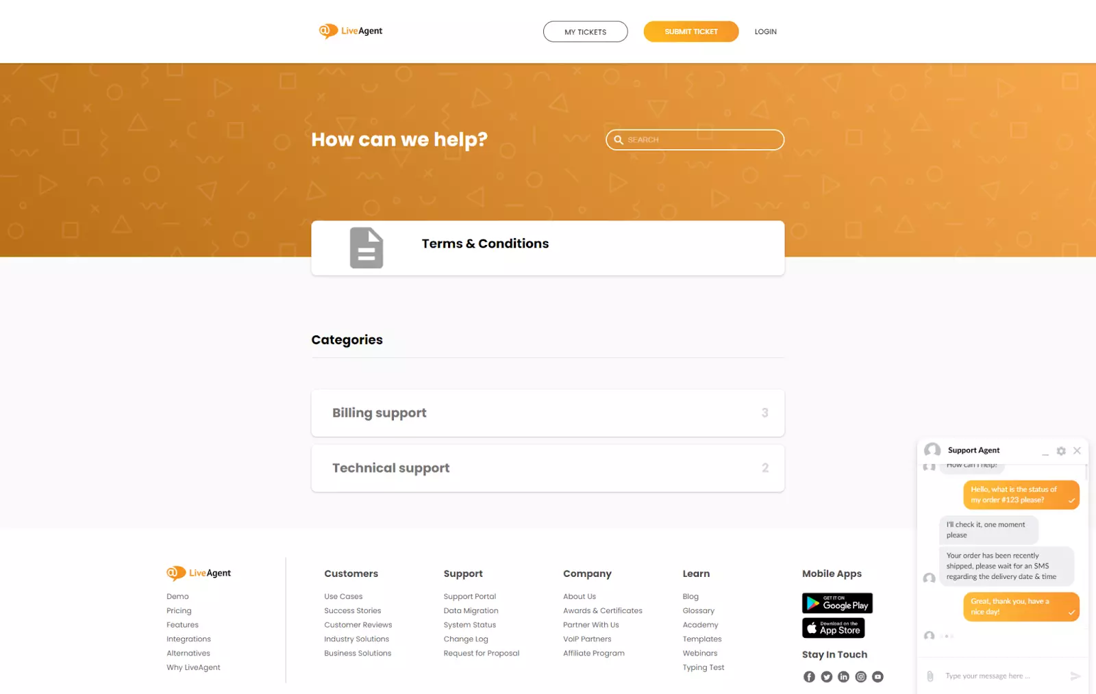 Nytt utseende på kundeportal og chatwidget i LiveAgent