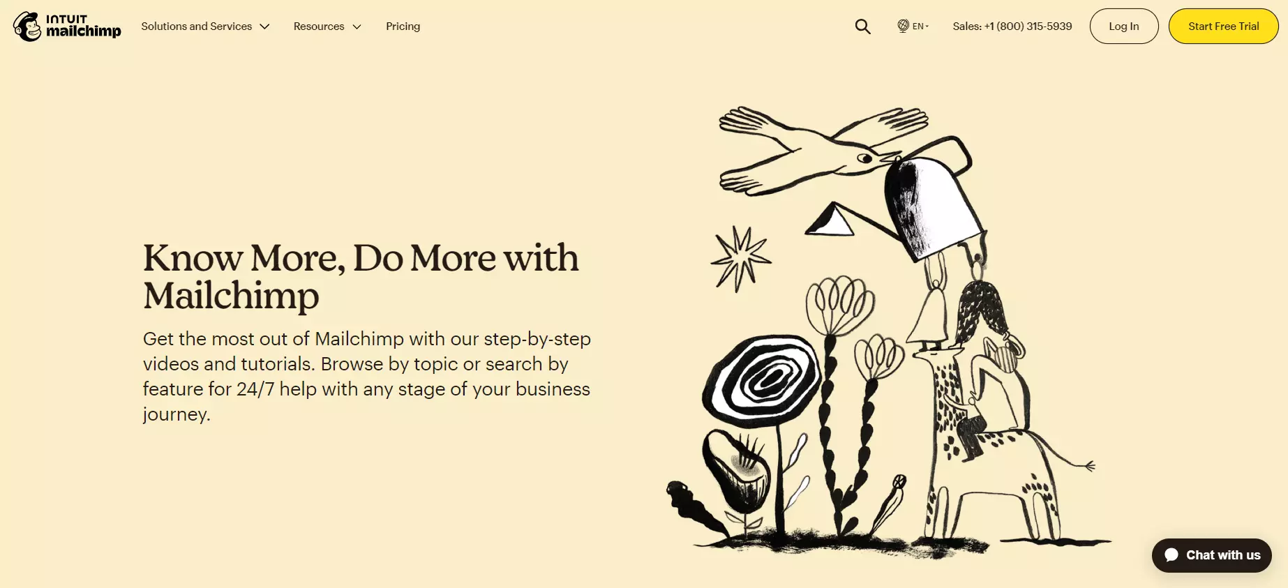 Mailchimp sin kunnskapsbaseplattform