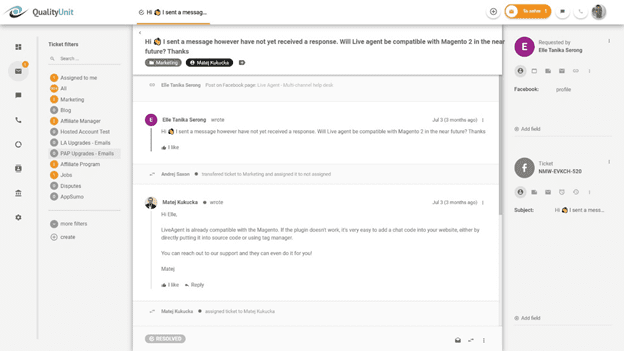 Help desk-verktøy som hjelper til med å opprettholde omdømmet på sosiale medier