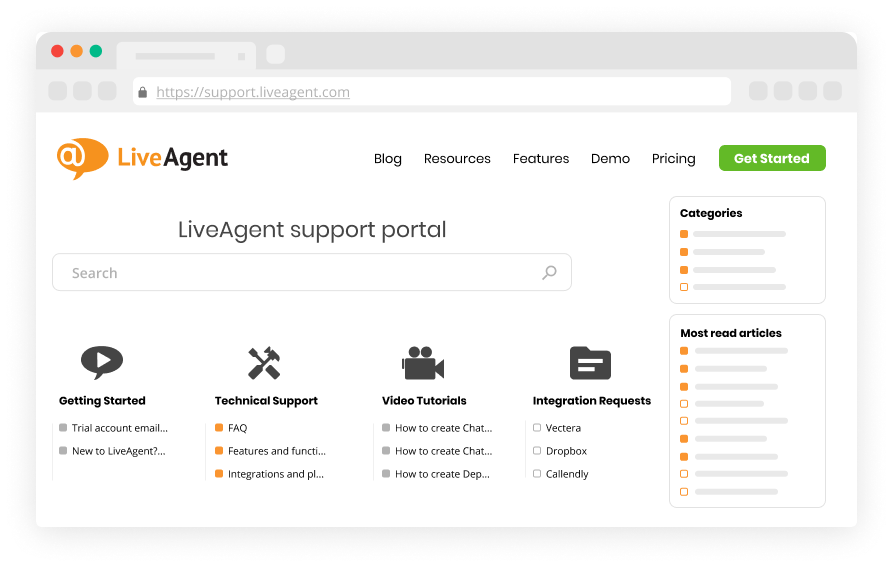 Kundeportal programvare - LiveAgent