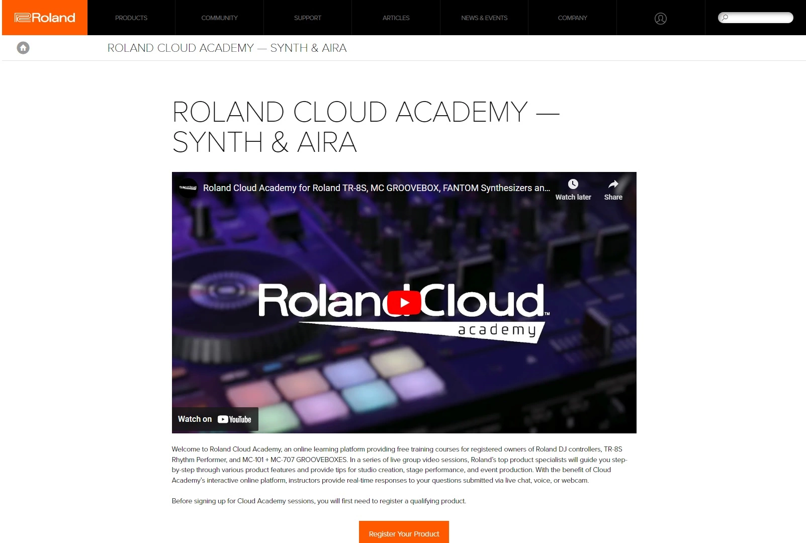 Roland online akademi