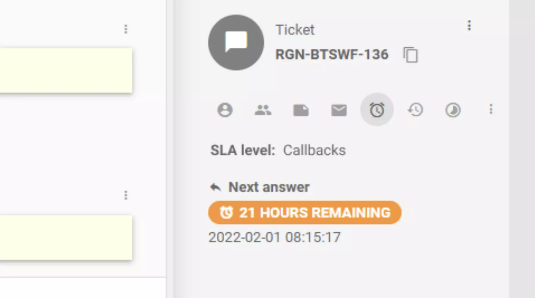 SLA level update in LiveAgent