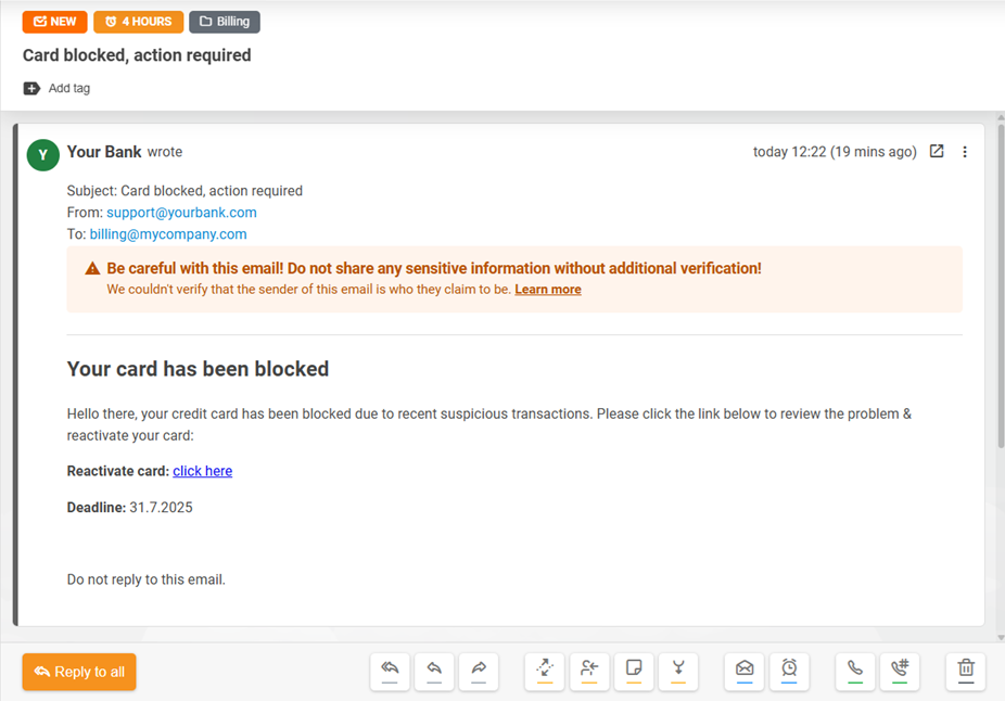 Oversikt over ny spoofing-beskyttelsesmekanisme av LiveAgent