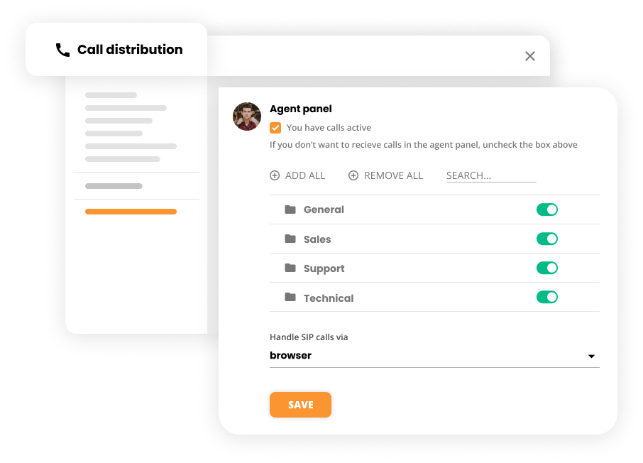 Anropsfordelingsinnstillinger i kontaktsenter-programvare - LiveAgent