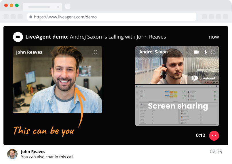 Planlegg en demo med en utmerket helpdesk-programvare - LiveAgent