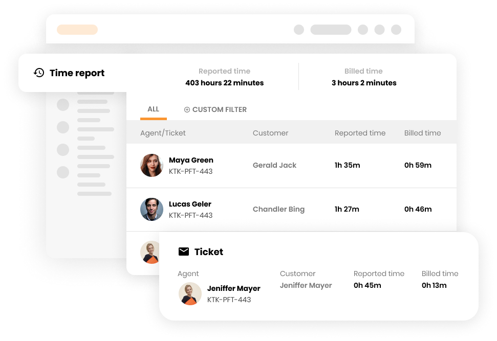 Tidsrapport i helpdesk-programvare - LiveAgent
