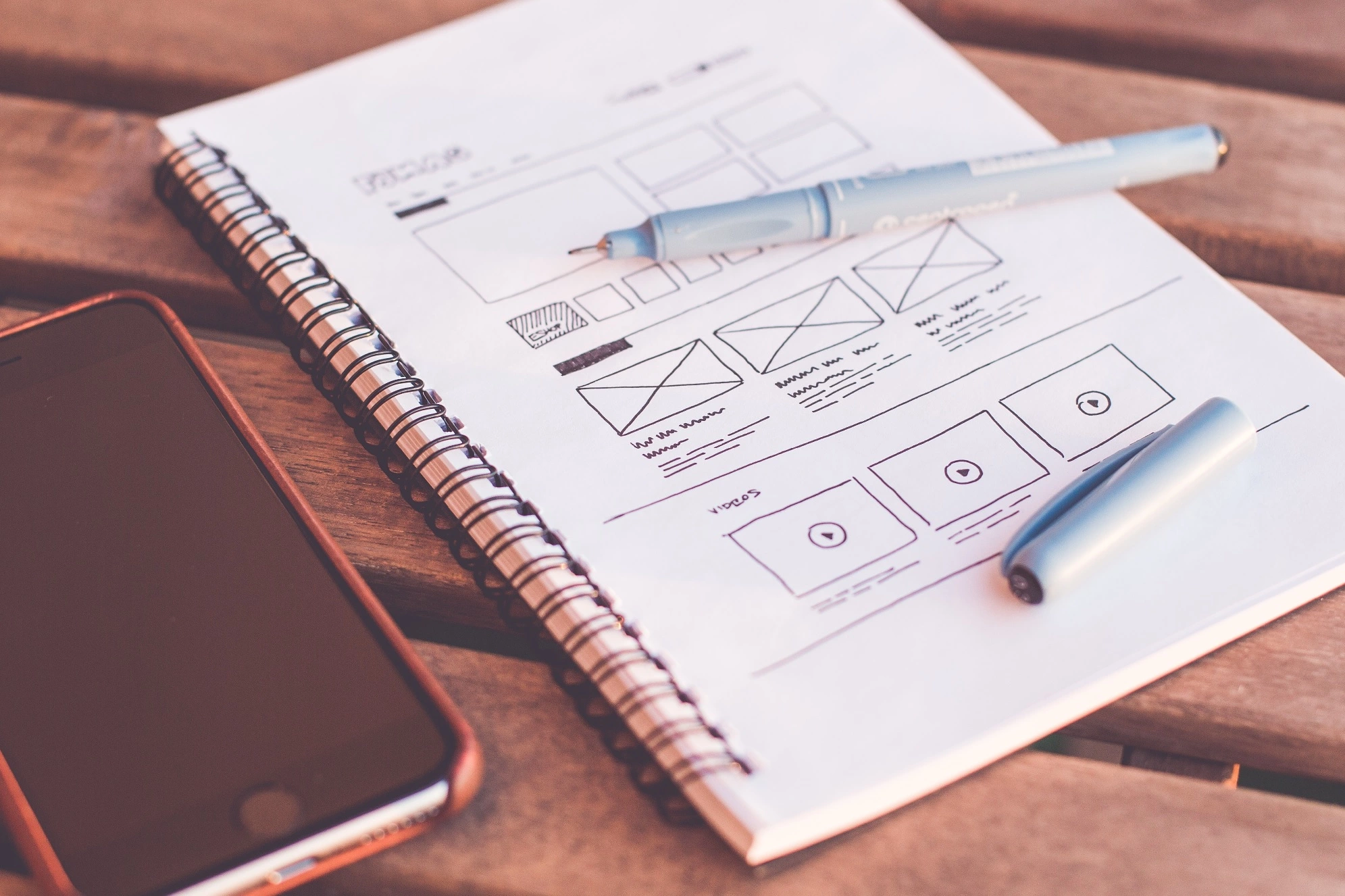 Notisblokk med design