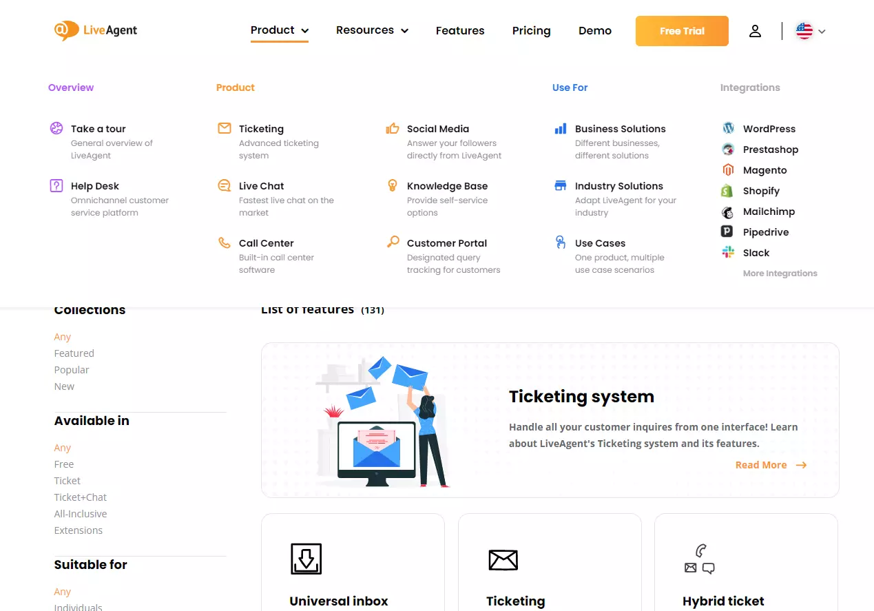 LiveAgent-hovedtittel og sidetittel