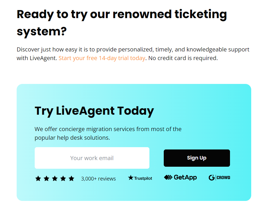 Prøv LiveAgent