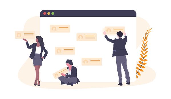 digital markedsføring kundeprofilillustrasjon