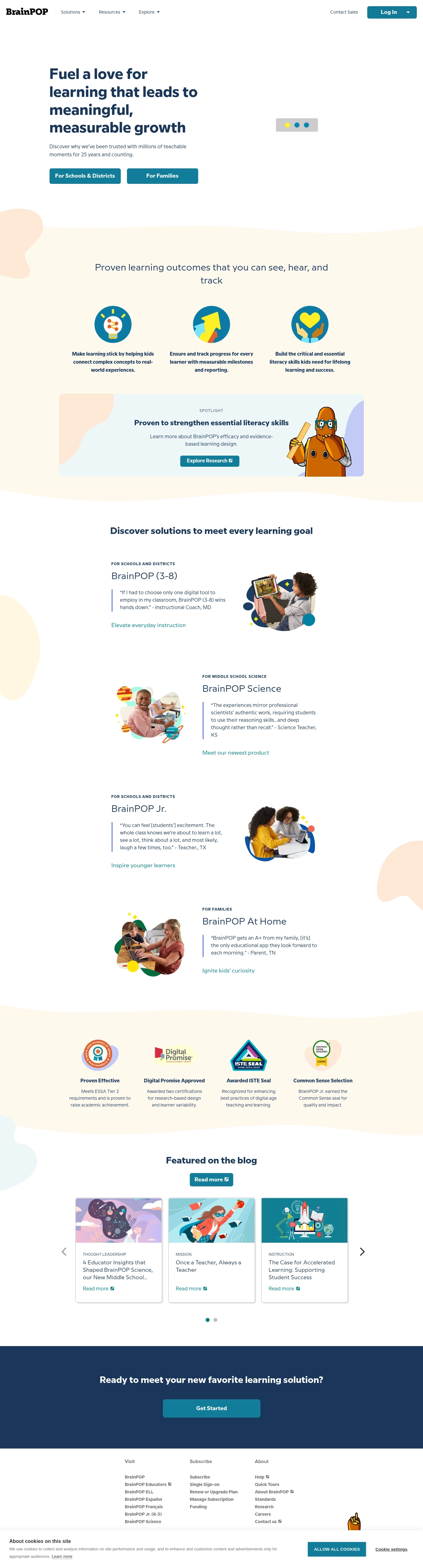 BrainPOP Help Desk Kontakter