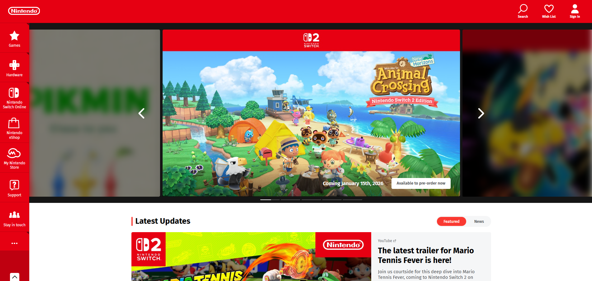 Nintendo Help Desk Kontakter