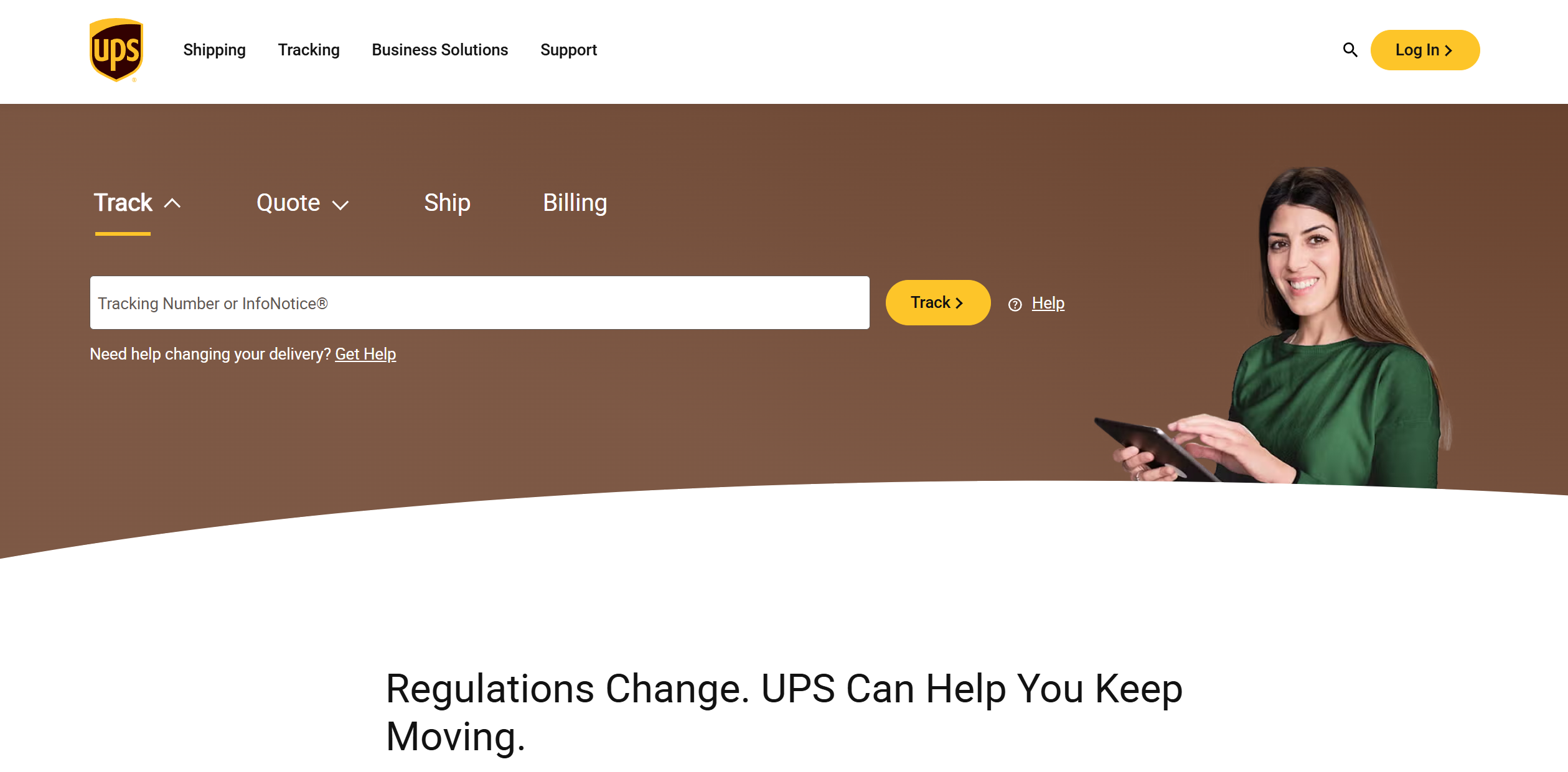 UPS Help Desk-kontakter