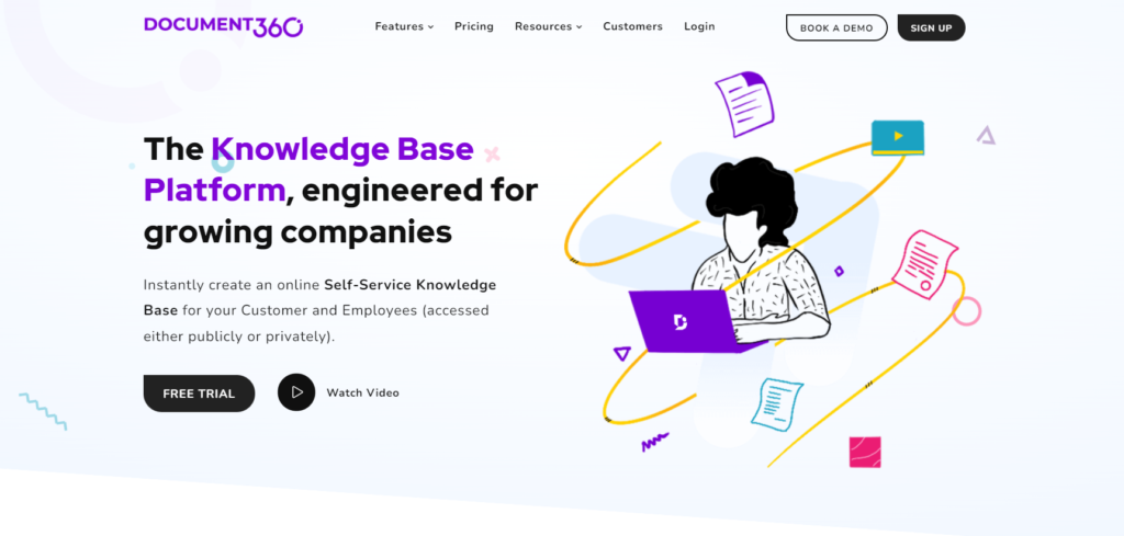 Document360 hjemmeside