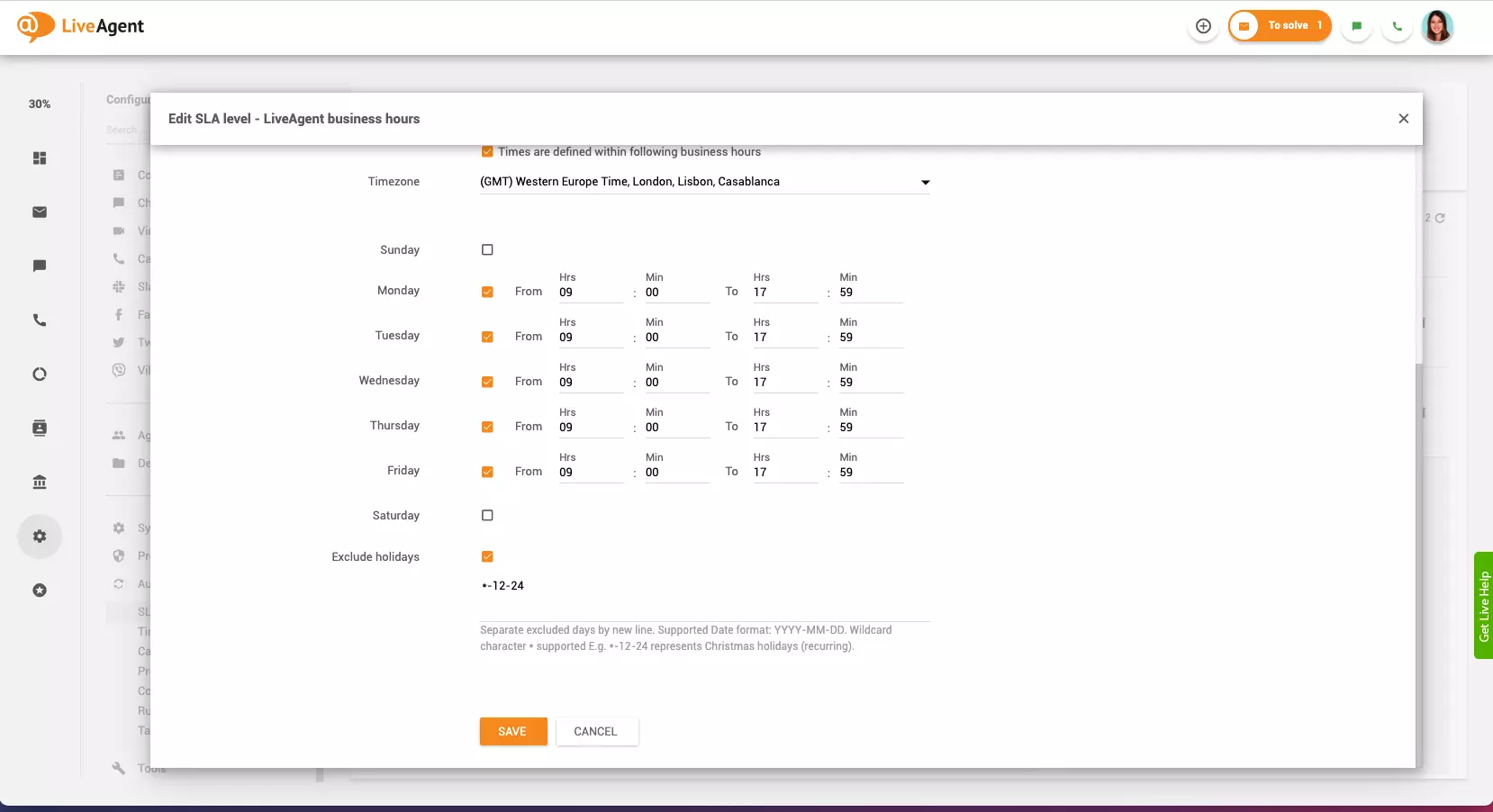 Åpningstider helligdager