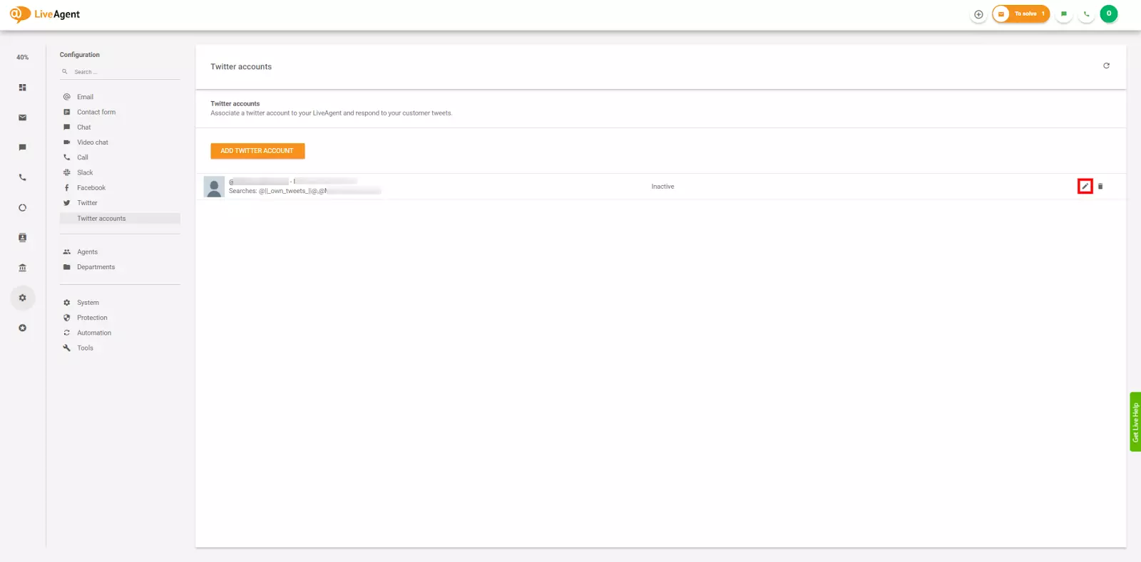Rediger Twitter-kontoinnstillinger