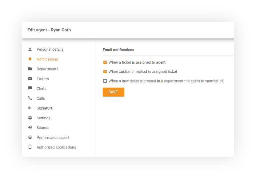 E-postmeldinger i LiveAgent