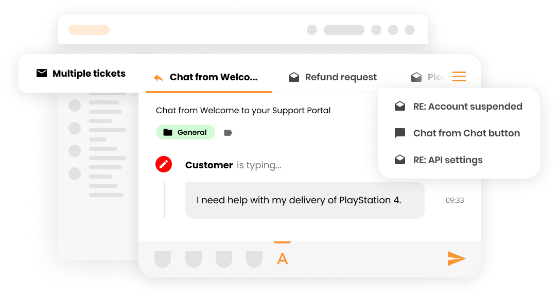 Mockup for flere billettfaner