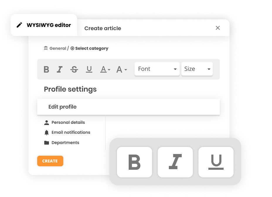 WYSIWYG-redigering - Kunnskapsbase-artikkel