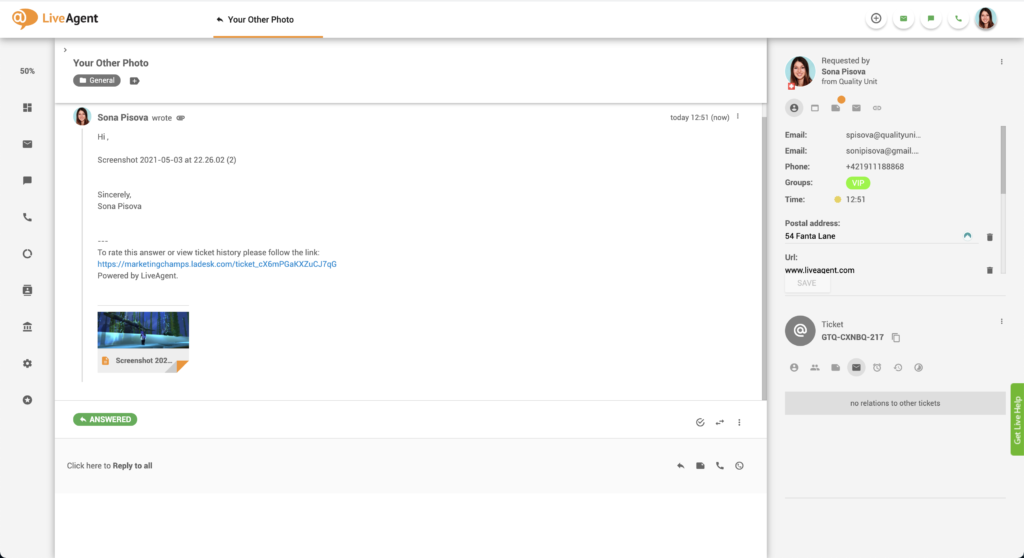 Limte inn bildvedlegg i e-post