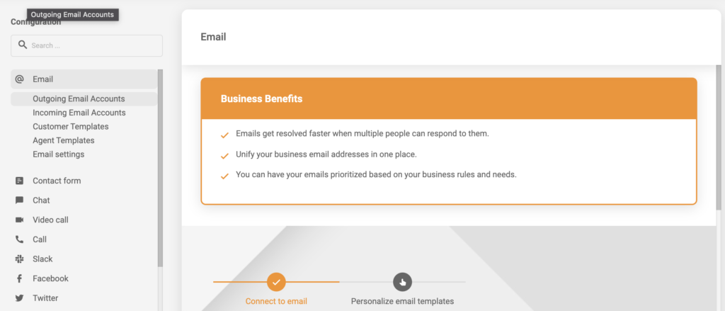 E-postintegrasjon med LiveAgent