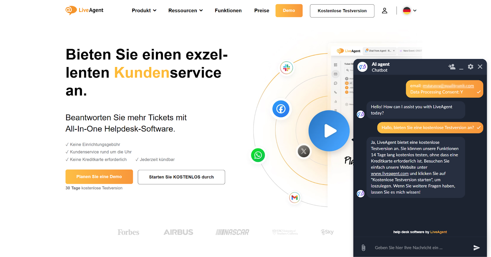 LiveAgent Chatbot med flerspråklig støtte