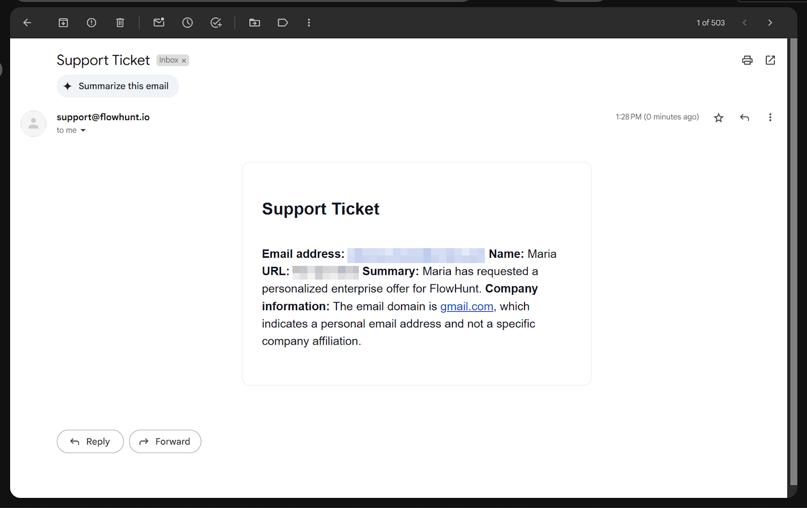 Lead-varsling fra FlowHunt Chatbot