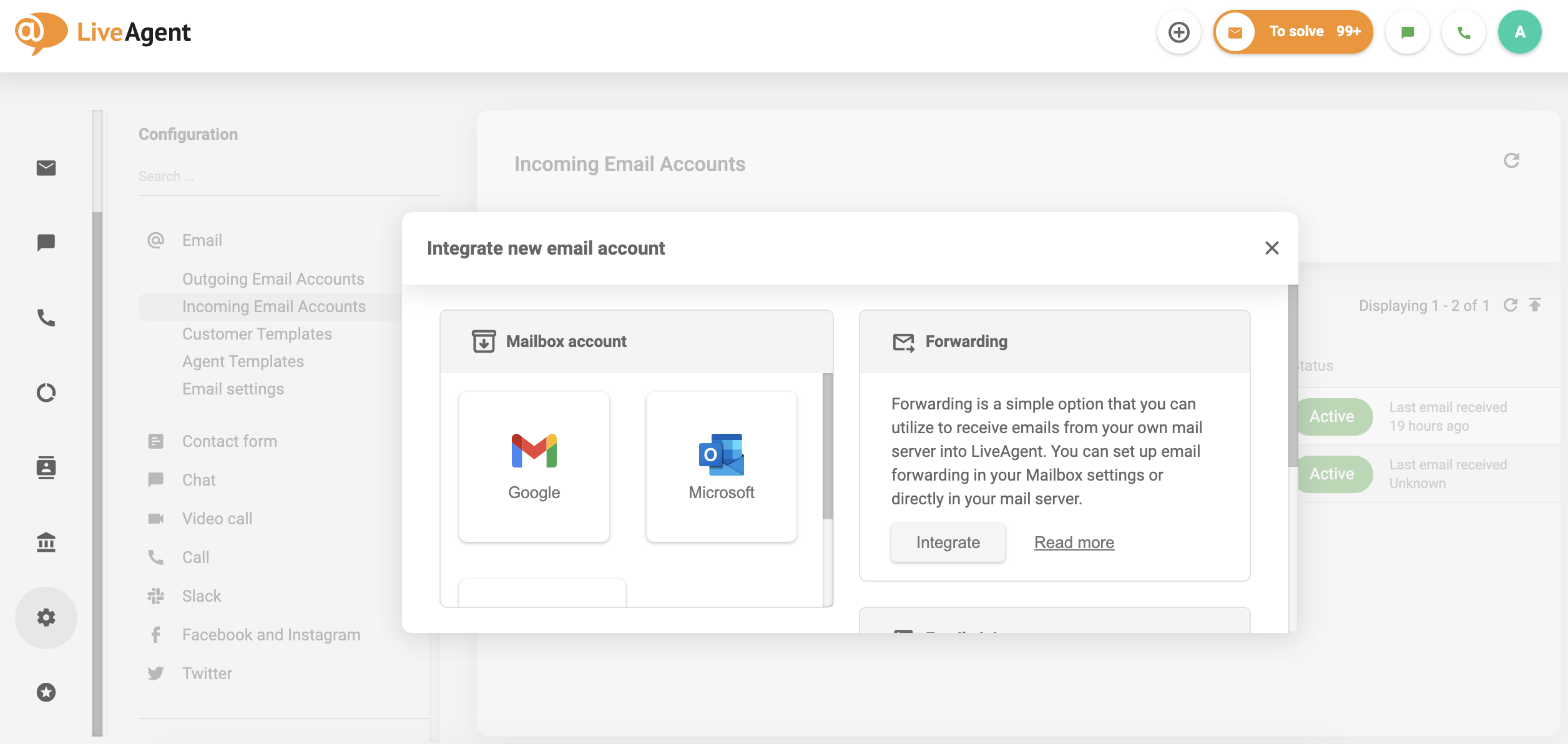 liveagent-integrate-incoming-email-accounts