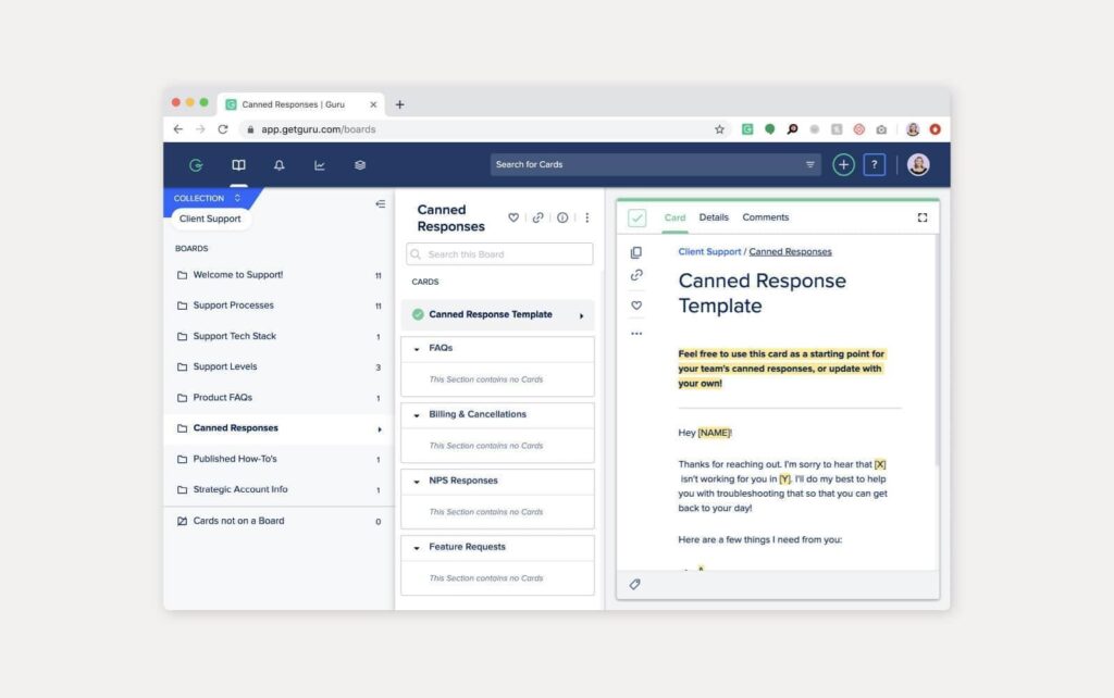 Praktisk eksempel på en Guru-programvare kunnskapsbase