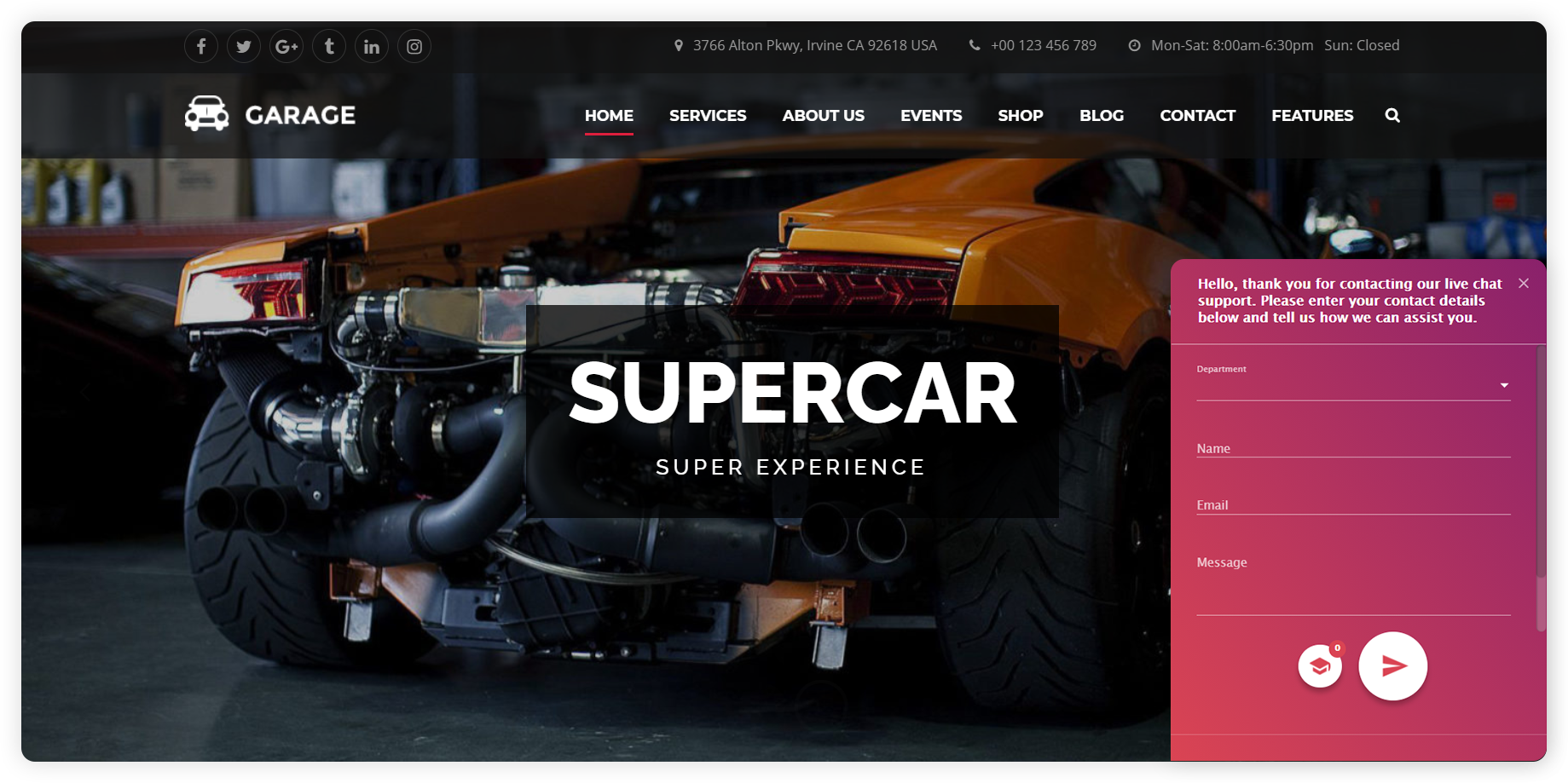 Eksempel på før-chat-undersøkelse