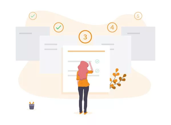 Veilед kunder gjennom shopping