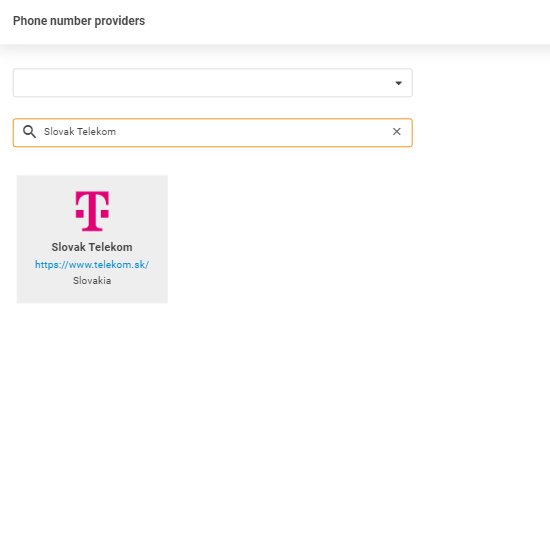 Slovak Telekom provider