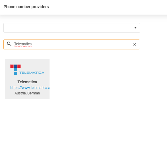 Telematica-leverandør