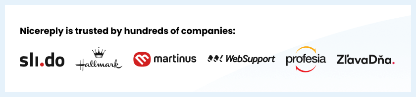 Selskaper betrodd av Nicereply